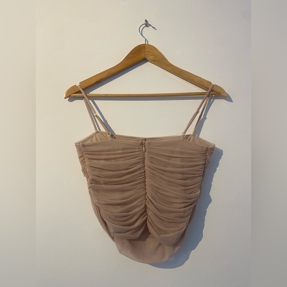 Babaton Mesh Corset Top โจ๐ Blush Pink ๐๐ซ NEVER WORN ๐ซ๐ - Picture 3 of 5